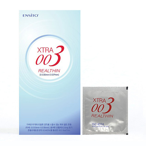 엔시토 엑스트라 003 리얼씬 (0.03mm) 콘돔 10P