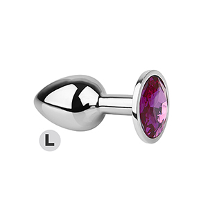 [홍콩 Toynary] AP12 Crystal Colour Anal Plug-L-Light Purple  크리스탈 컬러 애널 플러그 L 라이트퍼플